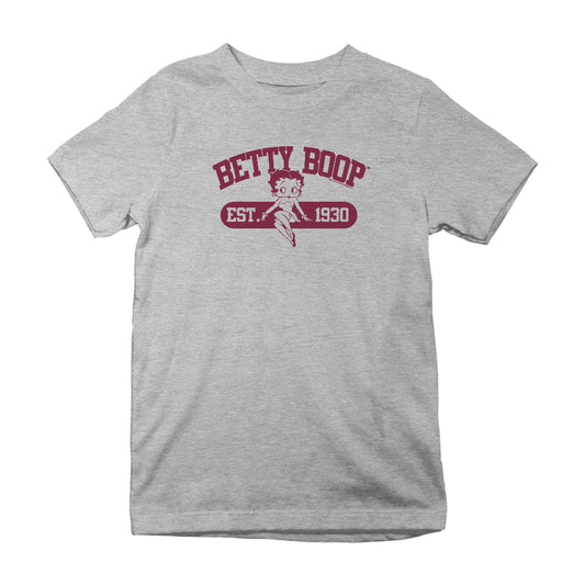 Betty Boop Est. 1930 Varsity Style Kids T-Shirt