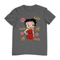 Betty Boop Hola XO Kisses Spain Flag Men's T-Shirt