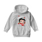 Betty Boop Senorita Hearts Kids Hooded Sweatshirt