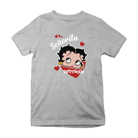 Betty Boop Senorita Hearts Kids T-Shirt