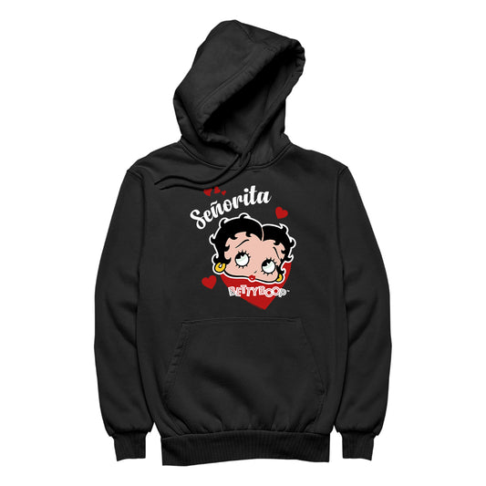Betty Boop Senorita Hearts Women's Hooded Sweatshirt