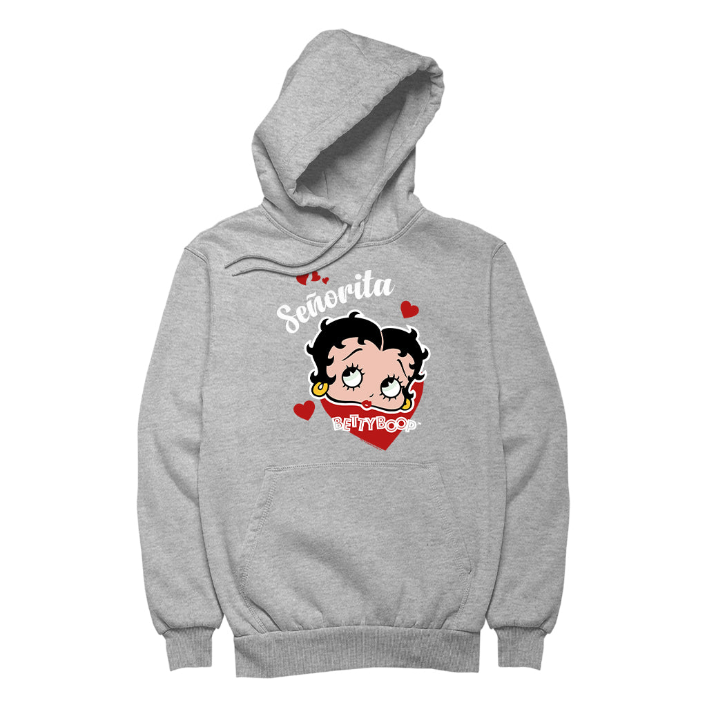 Betty Boop Senorita Hearts Women's Hooded Sweatshirt