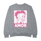 Betty Boop Amor Wink Kiss Men's Sweatshirt