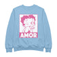 Betty Boop Amor Wink Kiss Men's Sweatshirt