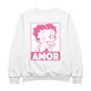 Betty Boop Amor Wink Kiss Men's Sweatshirt