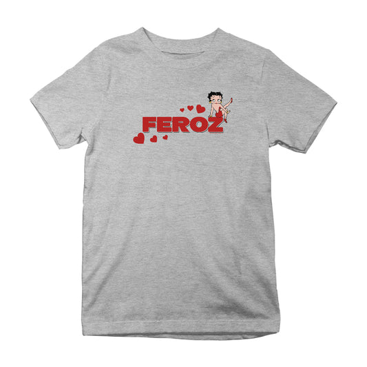 Betty Boop Feroz Hearts Kids T-Shirt