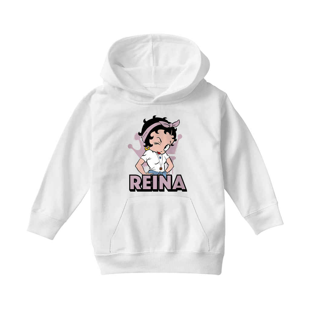 Betty Boop Reina Hair Tie Kids Hooded Sweatshirt