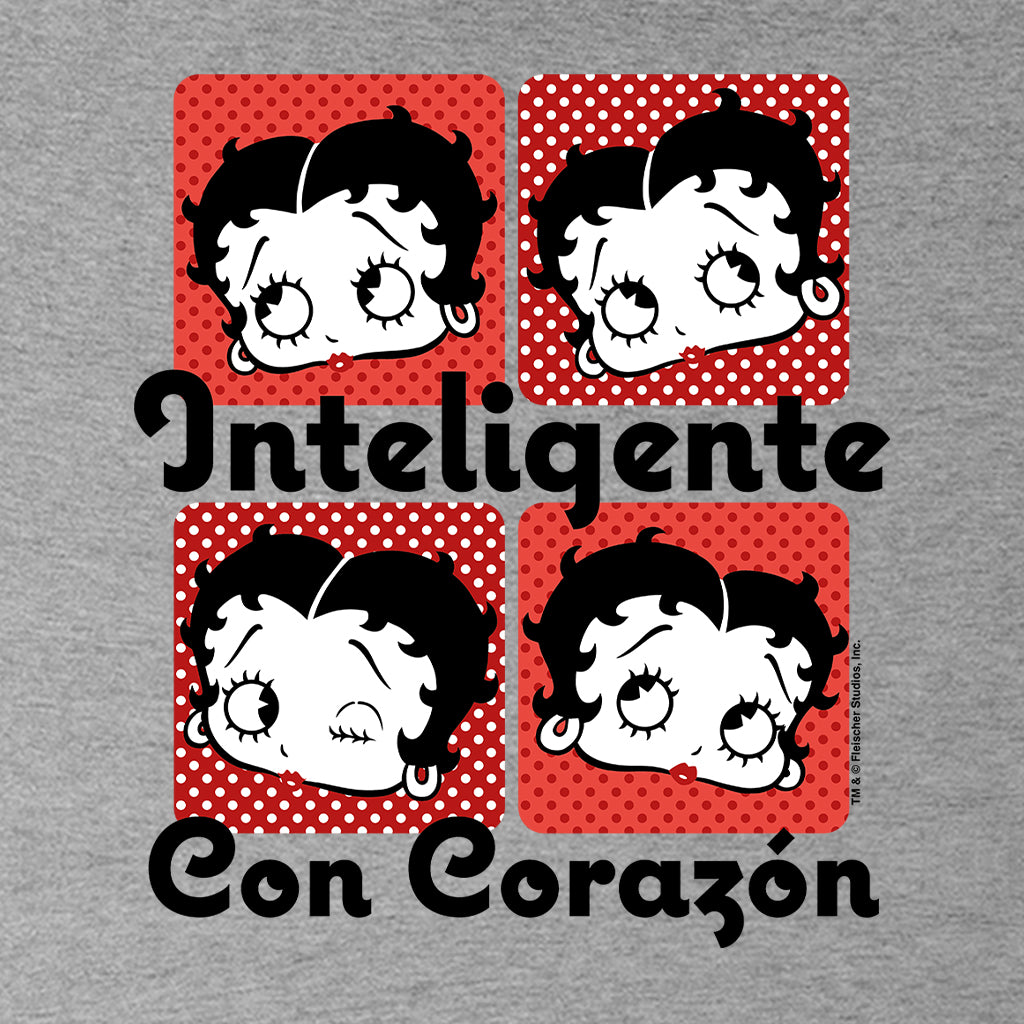 Betty Boop Inteligente Con Corazon Kids T-Shirt