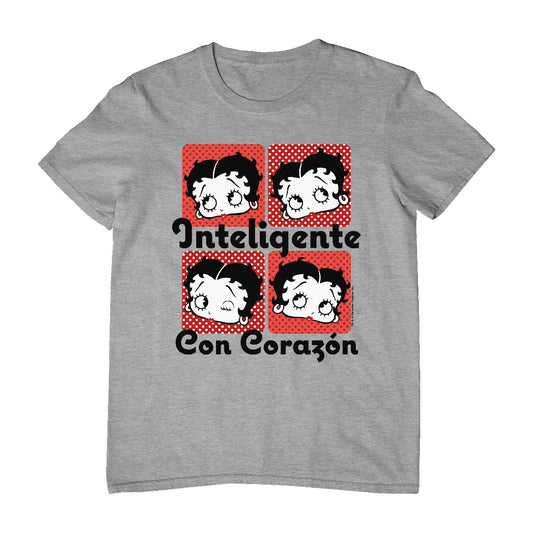Betty Boop Inteligente Con Corazon Men's T-Shirt