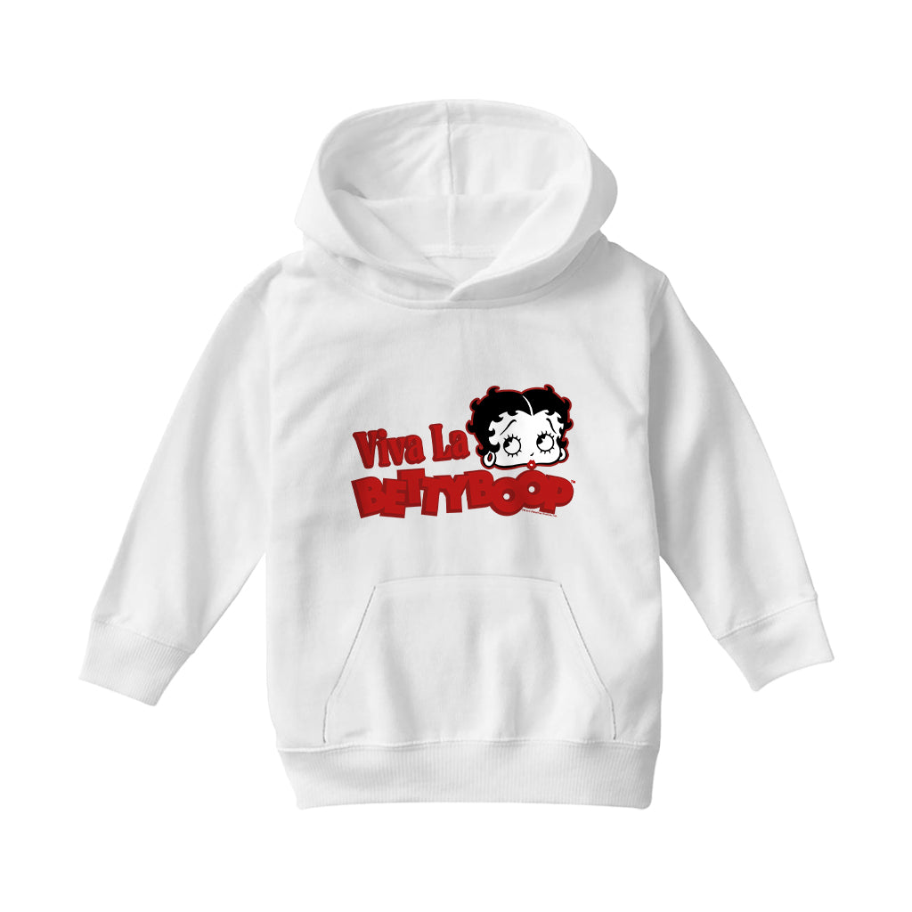 Betty Boop Viva La Betty Boop Kids Hooded Sweatshirt