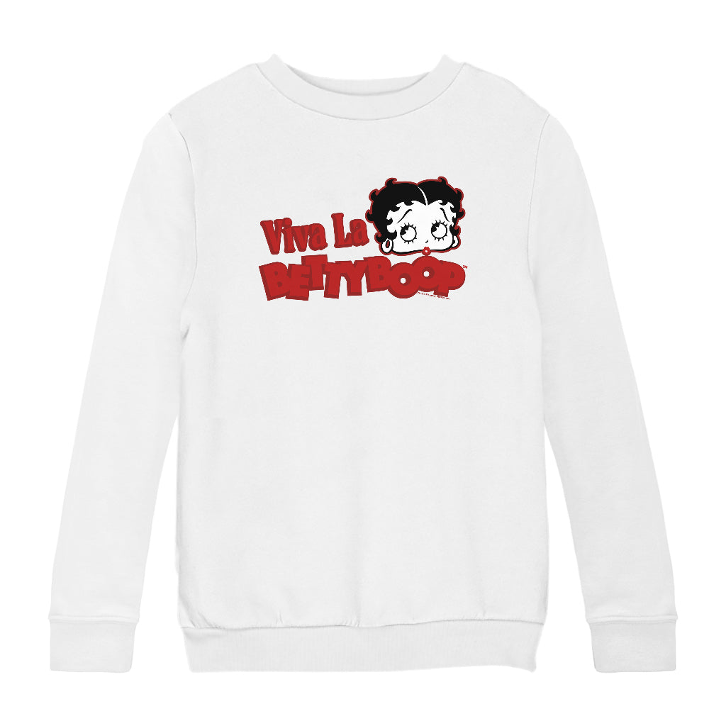 Betty Boop Viva La Betty Boop Kids Sweatshirt