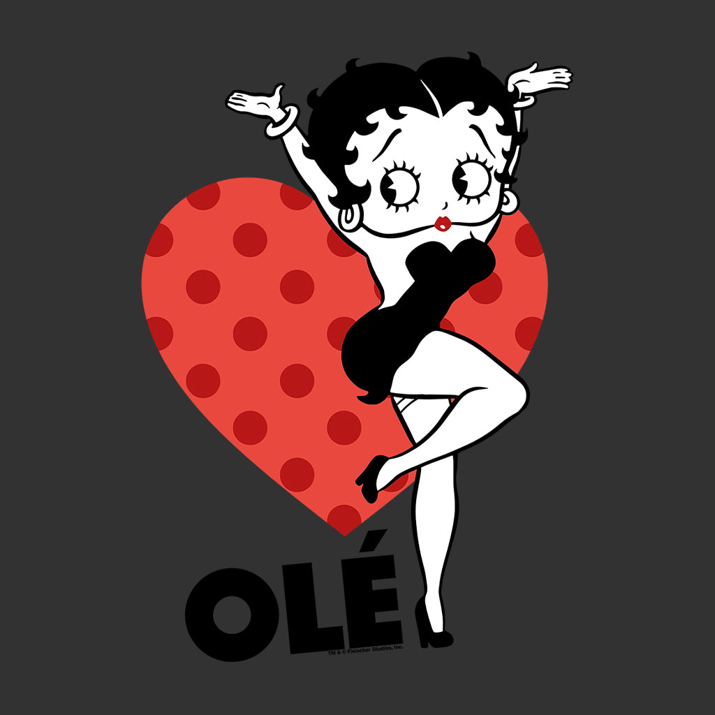 Betty Boop Ole Heart Pose Men's Hooded Sweatshirt