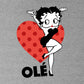 Betty Boop Ole Heart Pose Men's Hooded Sweatshirt