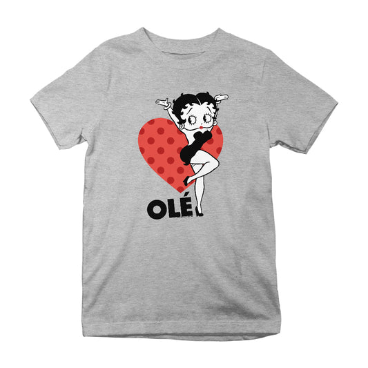 Betty Boop Ole Heart Pose Kids T-Shirt