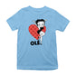 Betty Boop Ole Heart Pose Kids T-Shirt