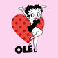 Betty Boop Ole Heart Pose Men's T-Shirt