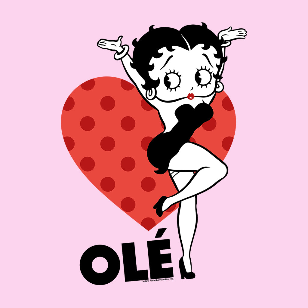 Betty Boop Ole Heart Pose Men's Sweatshirt