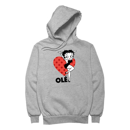 Betty Boop Ole Heart Pose Men's Hooded Sweatshirt