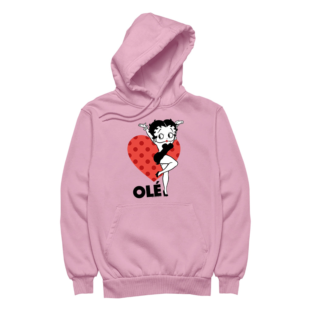 Betty Boop Ole Heart Pose Men's Hooded Sweatshirt