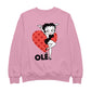 Betty Boop Ole Heart Pose Men's Sweatshirt