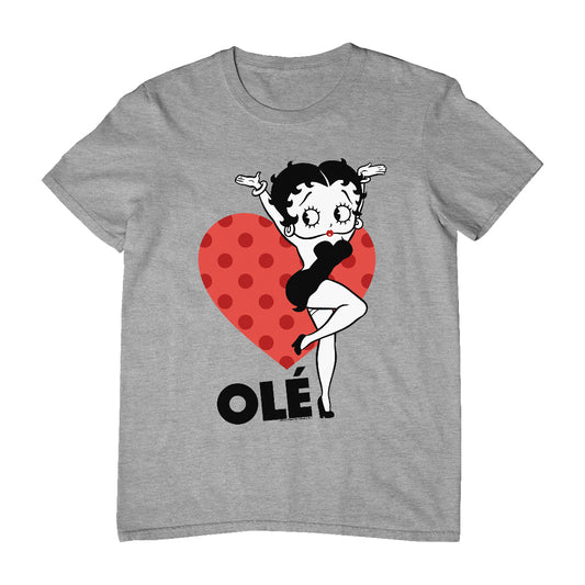 Betty Boop Ole Heart Pose Men's T-Shirt
