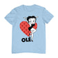 Betty Boop Ole Heart Pose Men's T-Shirt