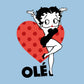 Betty Boop Ole Heart Pose Men's Hooded Sweatshirt