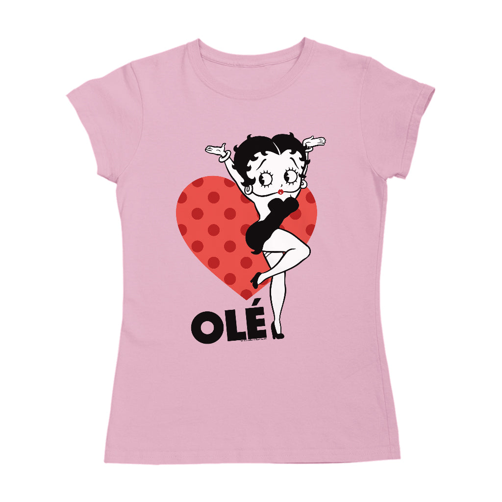 Betty Boop Ole Heart Pose Women's T-Shirt