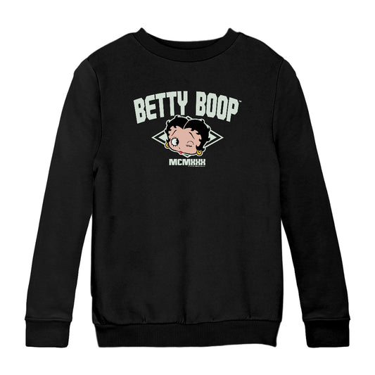 Betty Boop MCMXXX Varsity Style Kids Sweatshirt