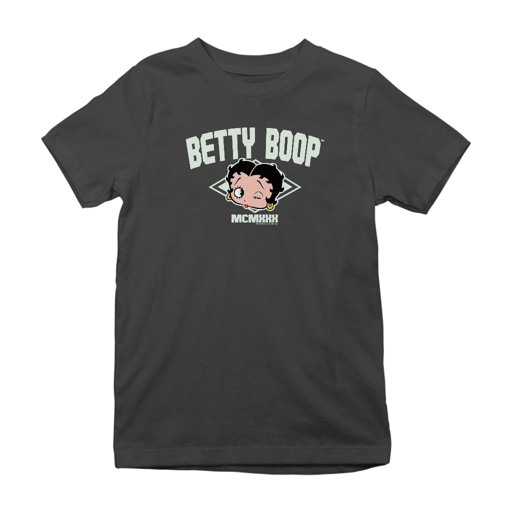 Betty Boop MCMXXX Varsity Style Kids T-Shirt