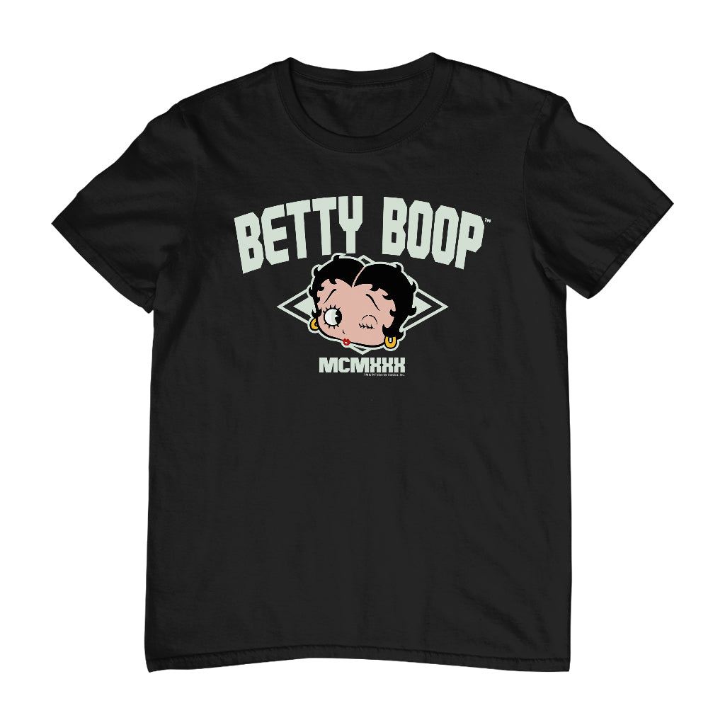 Betty Boop MCMXXX Varsity Style Men's T-Shirt