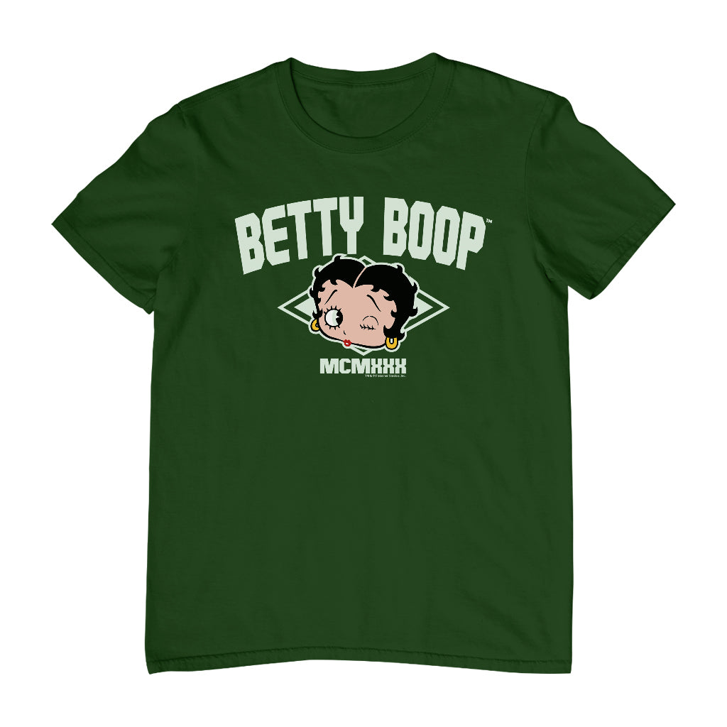 Betty Boop MCMXXX Varsity Style Men's T-Shirt