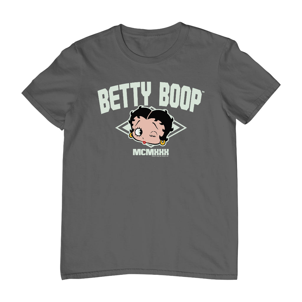 Betty Boop MCMXXX Varsity Style Men's T-Shirt