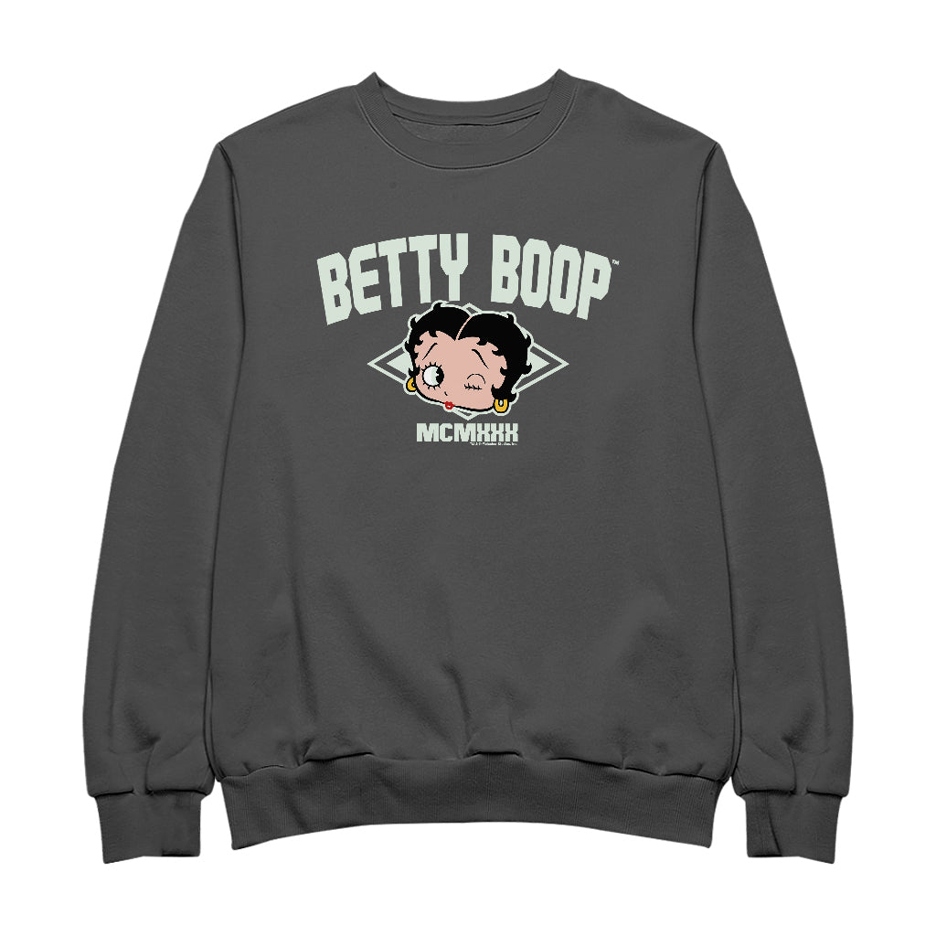 Betty Boop MCMXXX Varsity Style Women's Sweatshirt