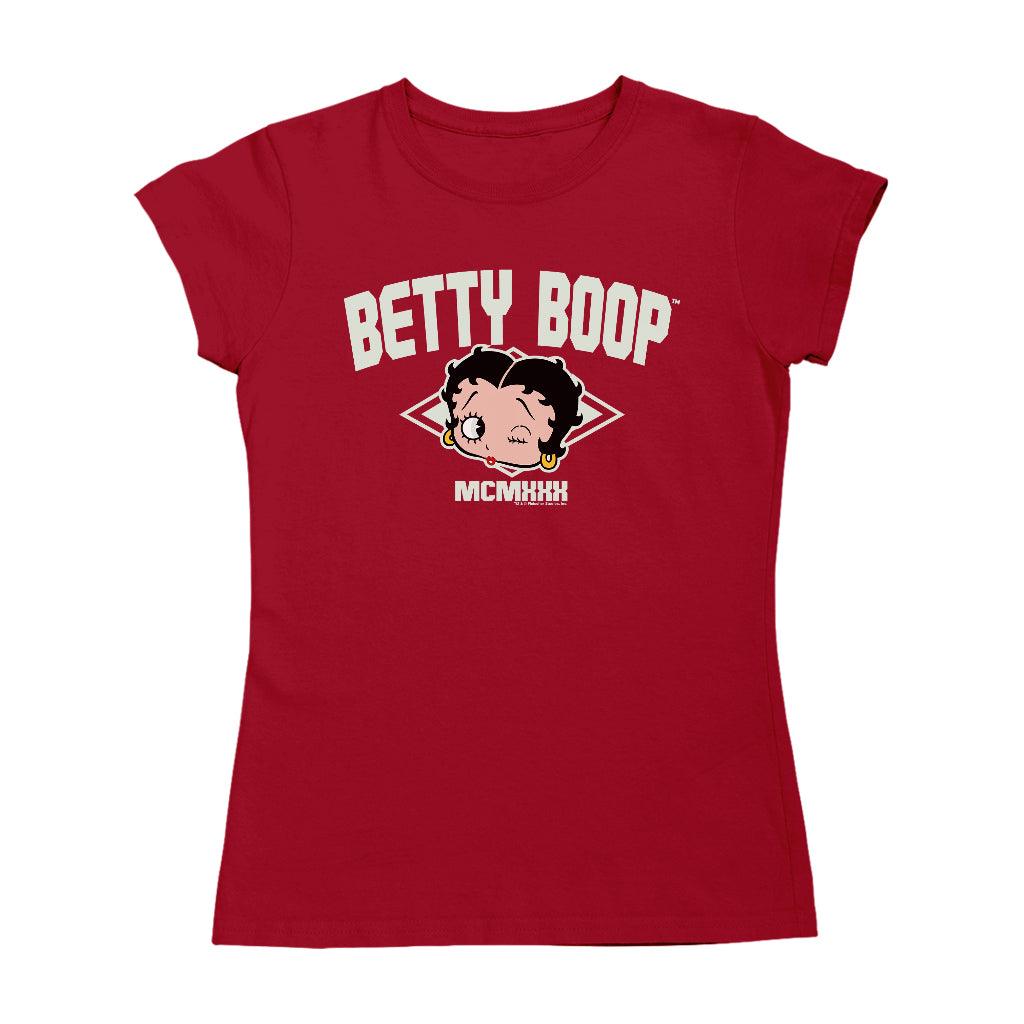 Betty Boop MCMXXX Varsity Style Women's T-Shirt