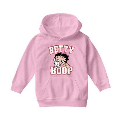Betty Boop Big Font With Pudgy Kids Hooded Sweatshirt