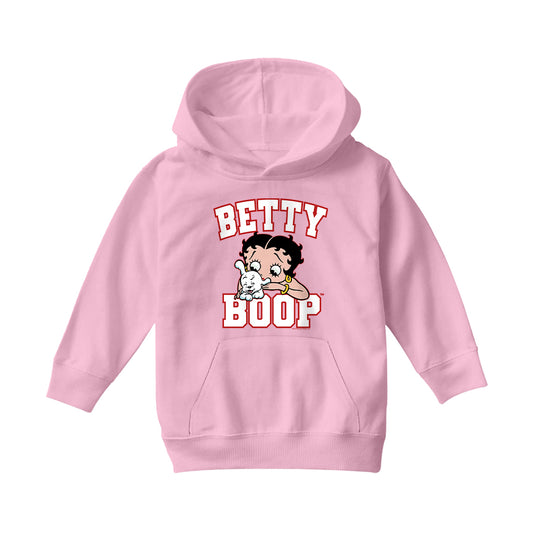 Betty Boop Big Font With Pudgy Kids Hooded Sweatshirt