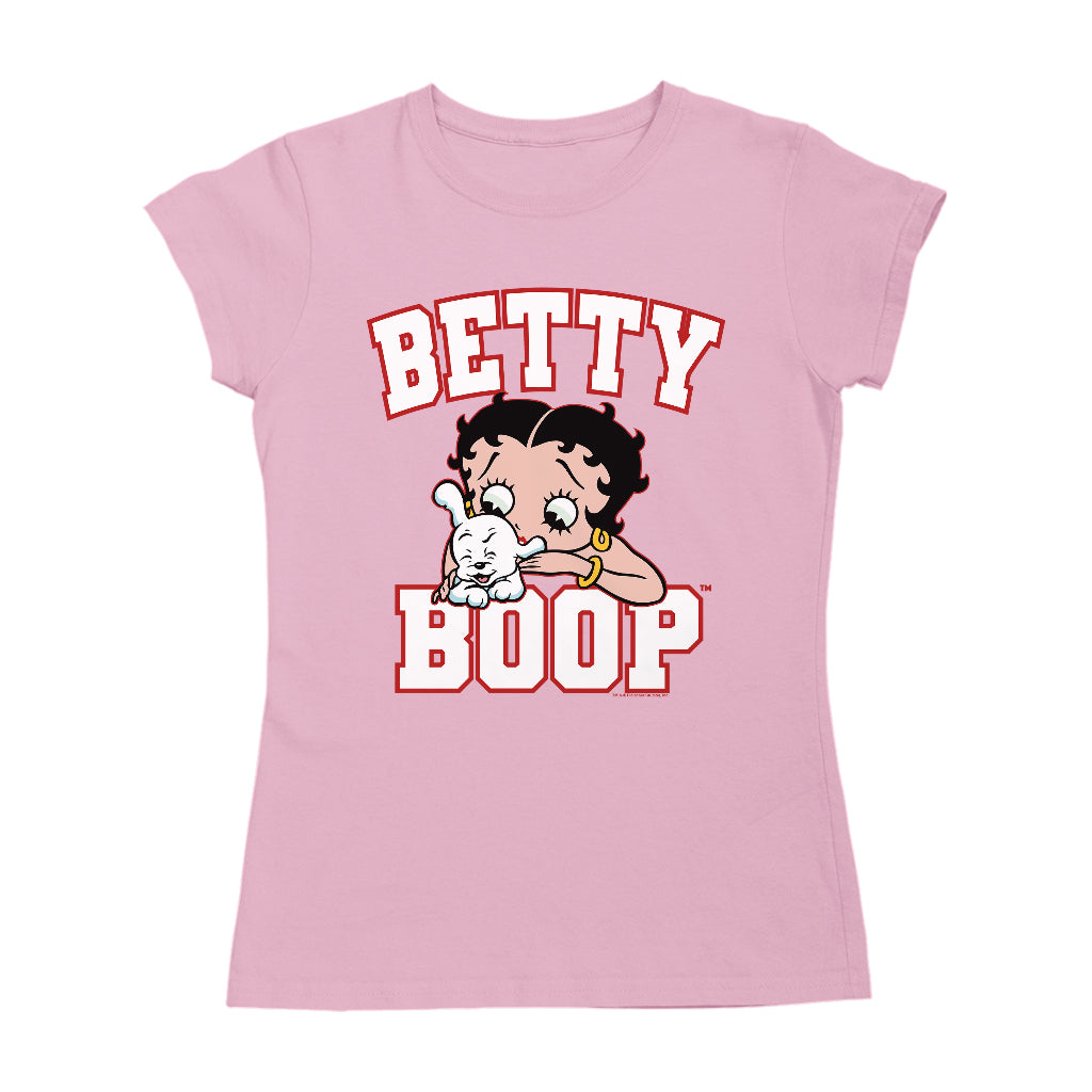 Betty Boop Big Font With Pudgy Women's T-Shirt