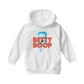 Betty Boop Red And Blue Sitting Pose Kids Hooded Sweatshirt