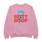 Betty Boop Red And Blue Sitting Pose Men's Sweatshirt