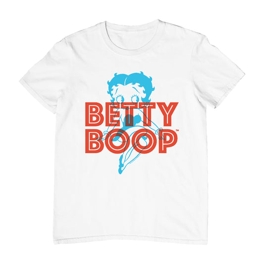 Betty Boop Red And Blue Sitting Pose Men's T-Shirt