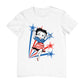 Betty Boop USA Flag Dress And Stars Men's T-Shirt