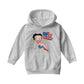 Betty Boop USA Flag Clothing Logo Kids Hooded Sweatshirt