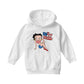 Betty Boop USA Flag Clothing Logo Kids Hooded Sweatshirt