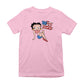 Betty Boop USA Flag Clothing Logo Kids T-Shirt