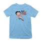 Betty Boop USA Flag Clothing Logo Kids T-Shirt