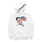 Betty Boop USA Flag Clothing Logo Men's Hooded Sweatshirt