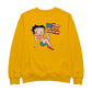 Betty Boop USA Flag Clothing Logo Men's Sweatshirt