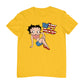 Betty Boop USA Flag Clothing Logo Men's T-Shirt