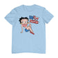 Betty Boop USA Flag Clothing Logo Men's T-Shirt
